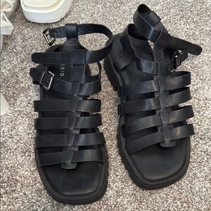 Black Strappy Sandals